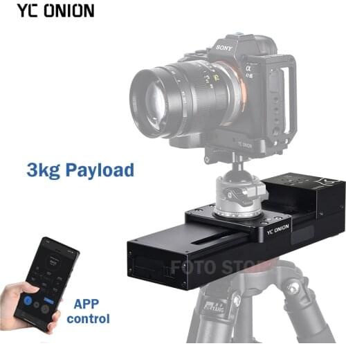 YC Onion Chocolate SE Integrated Motorized Camera Slider Rail for DSLR Cameras Ball Head APP Control Dolly Time-lapse Shooting