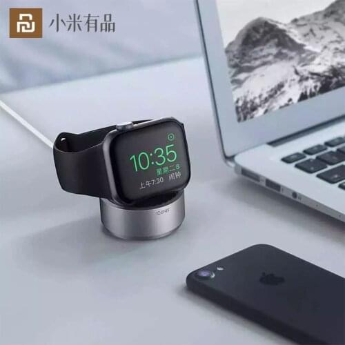 New Youpin Candy For Apple Watch Dock Fast Charging Stand Aluminum Shell Non-Slip Silicone Charger Dock Station Accurate Display