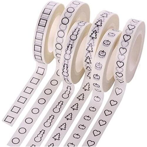1pcs Creative Home Stationery Decoration tape Stickers Cute Fashion Printing Washi Tape For Kids Gifts Office School Supplies