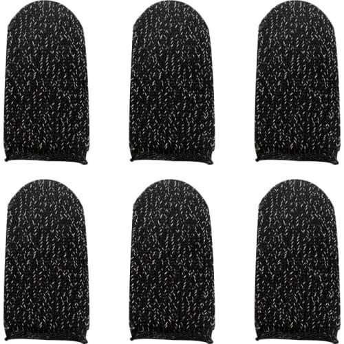 100Pcs Mobile Game Controller Finger Sleeve Sets Anti-Sweat Reusable Breathable Full Press Screen Finger Set for PUBG