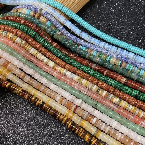 200Pcs Natural Stone Beads Semi-precious stone Round Loose Beads Charms For DIY Necklace Bracelet Handiwork Jewelry Accessory