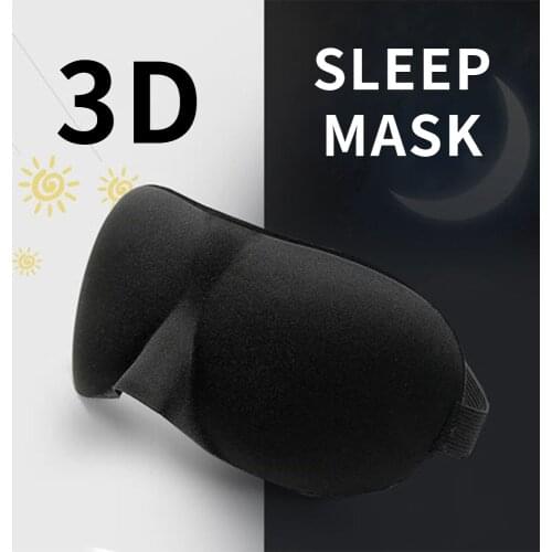 3D Sleep Mask Eye Cover Night Nap Blindfold Eyeshade Soft Plush Eye Bandage For Women Men Sleep Patch Smooth Three Dimensional