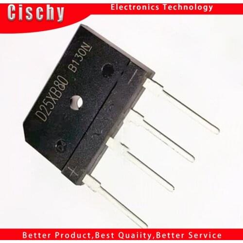 5pcs/lot D25XB60 D25SB60 D25XB80 D25SB80 25A 600V/800V Power Bridge Rectifier