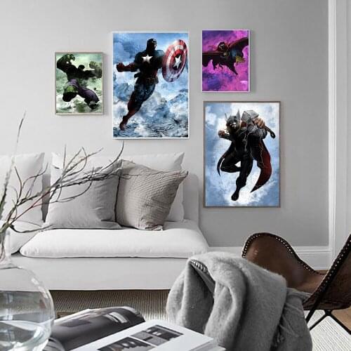 Marvel 5D Diy Diamond Painting Disney Superhero Cross Stitch Kits Mosaic Diamond Embroidery Full Drill Home Decor