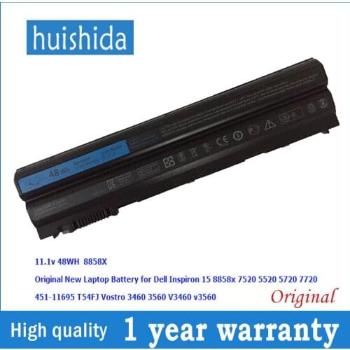 11.1V 48Wh E6420 New original laptop battery for Dell V3460 v3560 8858X Inspiron 15 E6420/7520/5520/5720/7720 series