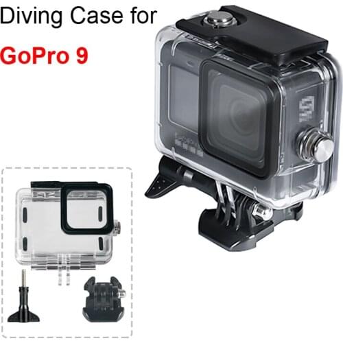 45M Diving Case for Gopro Hero 9 Waterproof Easy Install Housing Case Shell Underwater Protector Cover Action Camera Accessories