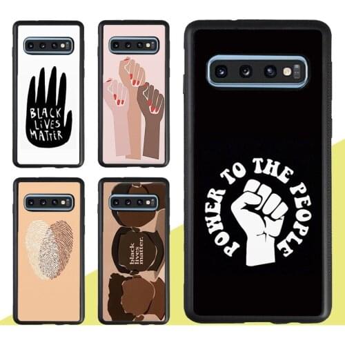 BLACK LIVES MATTER Case For Samsung Galaxy S20 Plus S9 S10 Note 20 Ultra A50 A70 A51 A71 A21S A20e A31 M31 M21