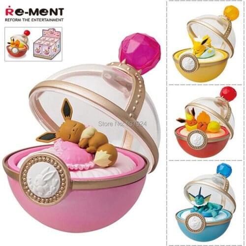 New 4Pcs Sleeping Vap Eev Jol Fla 5CM PVC Action Figure Toy