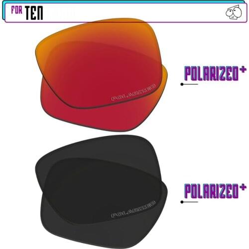 EZReplace Polarized Replacement Lenses for - Oakley Ten Sunglasses - BlackPPlus-RedPPlus