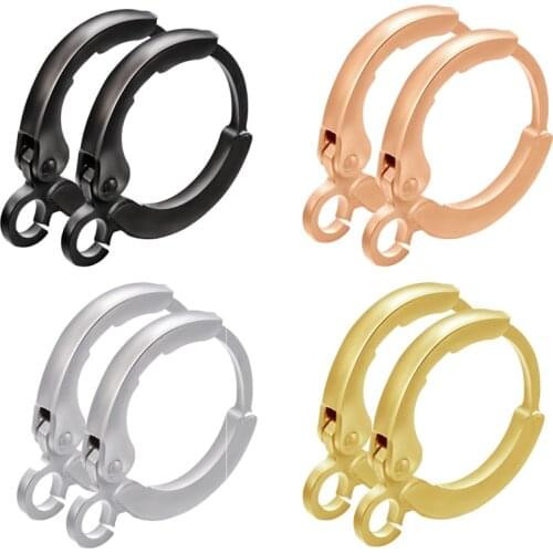 ZHUKOU 2021 NEW Gold/Silver color Earring Hooks Accessories earrings hook for handmade Earrings Jewelry Making wholesale VE353