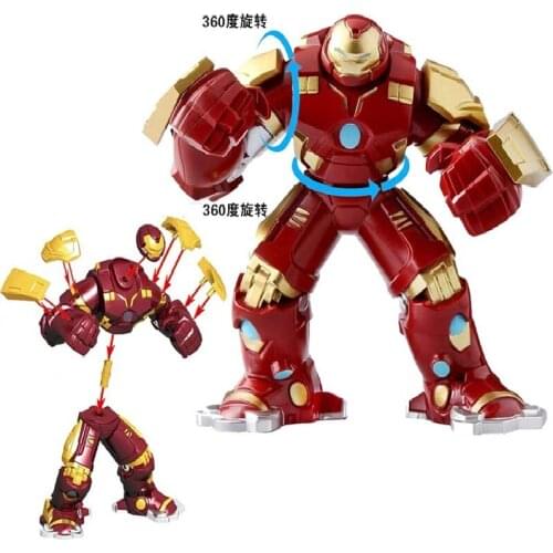 Disney Marvel Avengers Spiderman Iron Man Hulk Thanos Super Heroes Building Blocks Bricks Figures Boy Dolls Toy Kids Gift