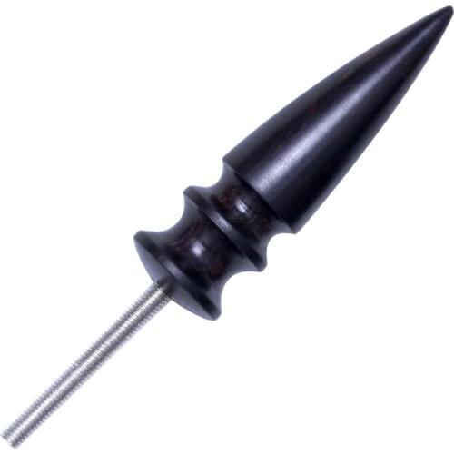 LMDZ 1Pc Brown Small Tip Leather Burnisher Tool,Portable and Useful Leather Handmade Tool, Leather Carving Tool for Handmade