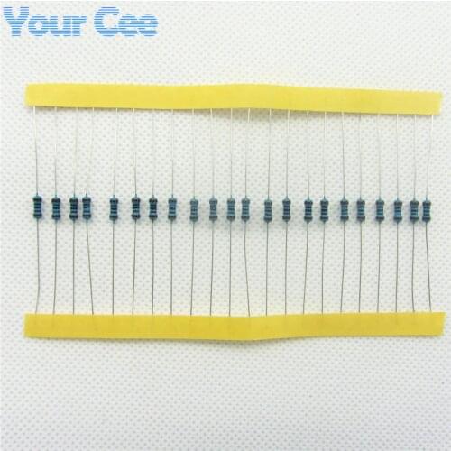 100pcs 1/4W Metal Film Resistor 100 ohm 100R +/- 1% RoHS Lead Free In Stock