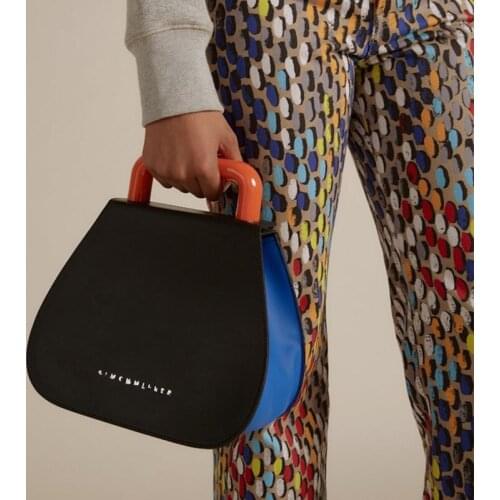 Fashion Acrylic Handle Panelled Women Handbags Designer Shoulder Bag Luxury Pu Leather Crossbody Bags Ladies Large Totes Purses