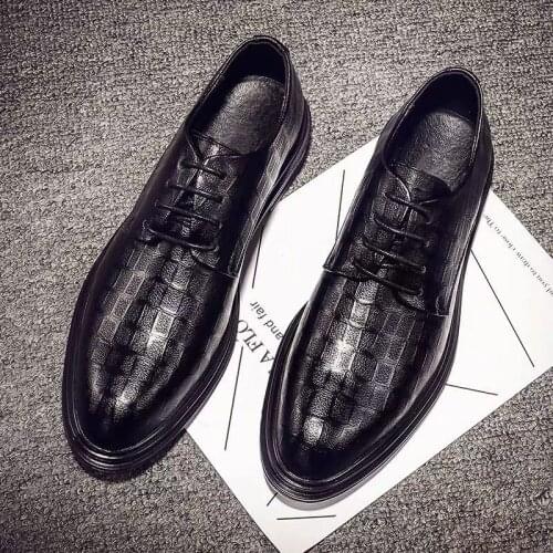 Plus Size 38-48 Mens Genuine Leather Business Dress Shoes Patent Leather Mens Wedding Shoes Oxford Shoes for Men Zapatos Hombre