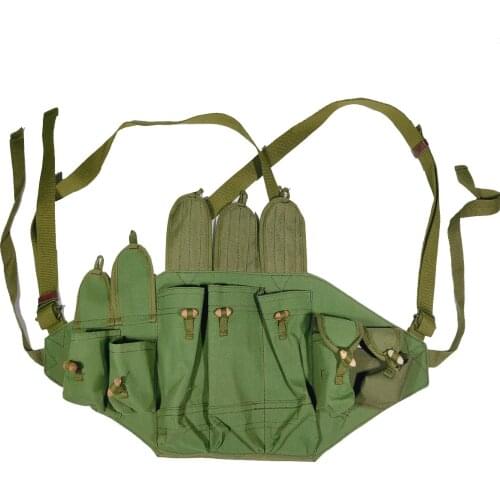New Origina Vietanm War Chinese Type 56 Chest Rig Ammo Bandolier Pouch