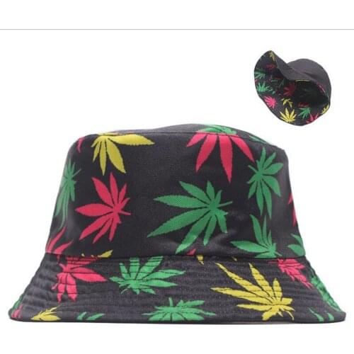 SUOGRY Maple Leaf Bucket Hat hip Hop Bob Panama Women Hunting Caps For Women Men Free Shipping