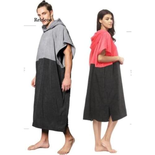 Man Women Bath Towel Fast Absorbing Changing Robe Outdoor Sports Bath Towels Cloak Summer Beach Surfing Bath Towel New