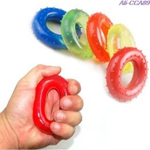 Strength Hand Grip Muscle Power Training Rubber Easy Carrier Hand Grips Fitness Rubber Ring Exerciser Expander Gripper 50KG