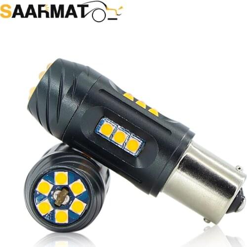 SAARMAT 2* LED CANBUS No error 1156 ba15s P21W 7506 1156PY bau15s PY21W 7507 T20 WY21W 7440 7444 W21W Turn Signal car Light Lamp