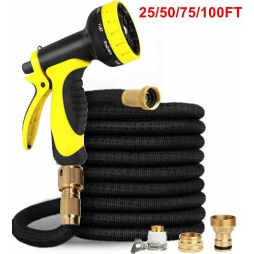 Garden Hose Pipe Expandable Flexible Extensible Water Hose Garden Magic Hose For Car Wash Stretch With Spray Water Hose Gun