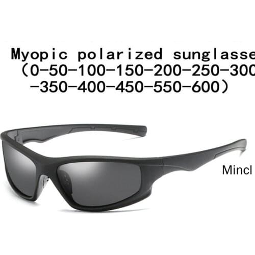 Polarized Sunglasses Men Vintage Male Sport Myopic Prescription Lens Male Driving Sun Glasses Shades Eyewear with box FML