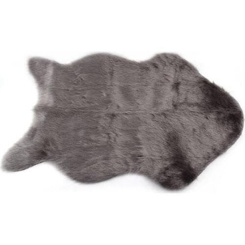 60x40cm Super Soft Faux Sheepskin Washable Carpet Warm Hairy Seat Pad Fluffy Rugs Faux Fur Mats For Floor Chairs Sofas Cushions