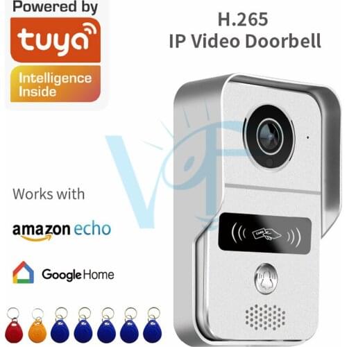 2pcs/lot Free Shipping 1080P WiFi Video Doorphone Home Security Wireless Visual IP Intercom Door Bell Remote Unlock Door VF-DB04