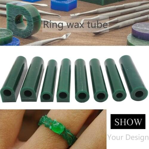 Ferris Carving Wax,Wax Ring Molds Tubes, Blue Color Wax Patterns Ring,Polishing Engraving Accessories
