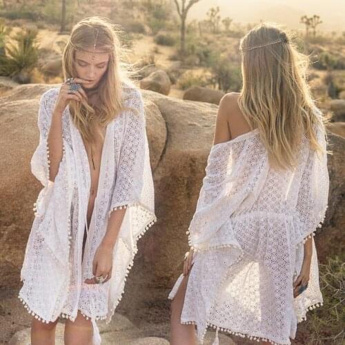 2021 Summer Womens Bikini Blouse Hollow Bandage Sunscreen Clothing Beach Resort Hot Spring Swimsuit with Cardigan Beach Sunscre