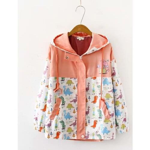 Womens cartoon print thin baseball uniform