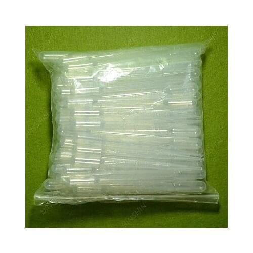 1ML Disposable Pipet Droppers Transfer Pasteur Pipettes,PE Plastic,100PCS/lot