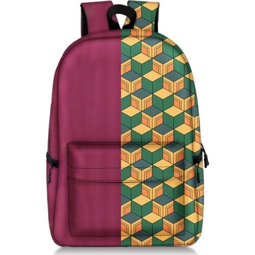 Anime Demon Slayer: Kimetsu no Yaiba Demon Travel School Bag Fashion Backpack Students School Bag Capacity Fashion Knapsack
