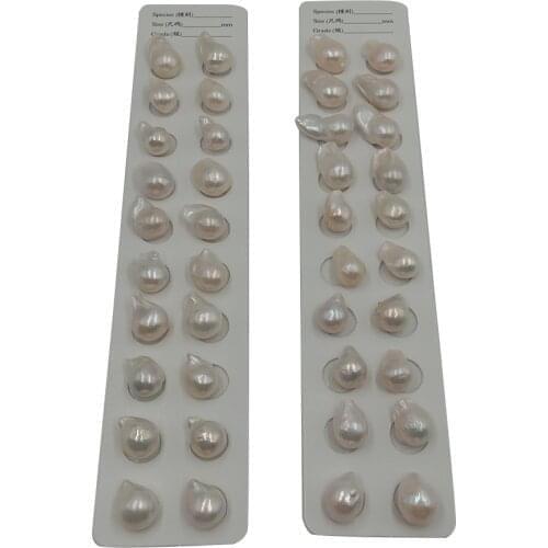 Baroque pearl in earring paired 2 pcs/lot,12-13mm,,KESHI baroque pearl,100% nature freshwater baroque pearl.half hole drilled