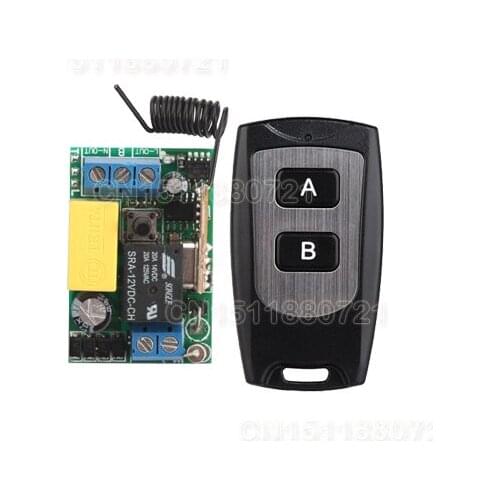 220V 1CH 10A Wireless Remote Control Switch System Wireless Receiver&Transmitter Output State is Adjustable Load 1000W