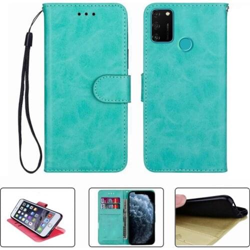 For Huawei Honor 9A MOA-LX9N 6.3" 2020 Honor9A Wallet Case High Quality Flip Leather Phone Shell Protective Cover Funda