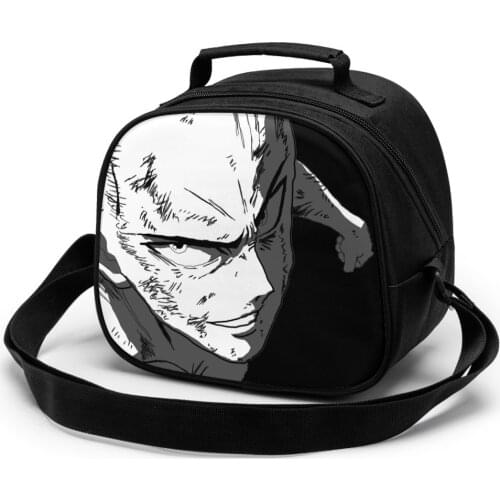 One Punch Man Logo Children fashion lunch bag thermal insulated bag travel casual insulated picnic bag