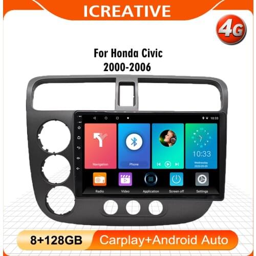 For Honda Civic 2000-2006 Android Car Radio Multimedia Video Player Navigation GPS 2 din autoradio Head Unit