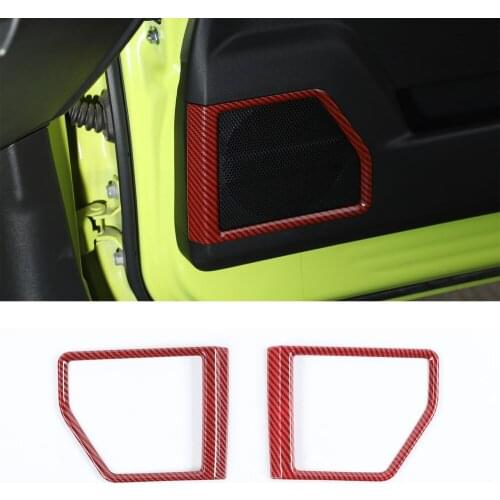 For Suzuki Jimny 2019+ Car Door Interior Speaker Decoration Frame Trim Styling Auto Molding Stickers