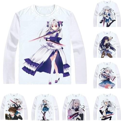 Coolprint Anime Shirt Absolute Duo Julie Sigtuna T-Shirts Multi-style Long Sleeve Ririsu Burisutoru Cosplay Motivs Kawaii Shirts