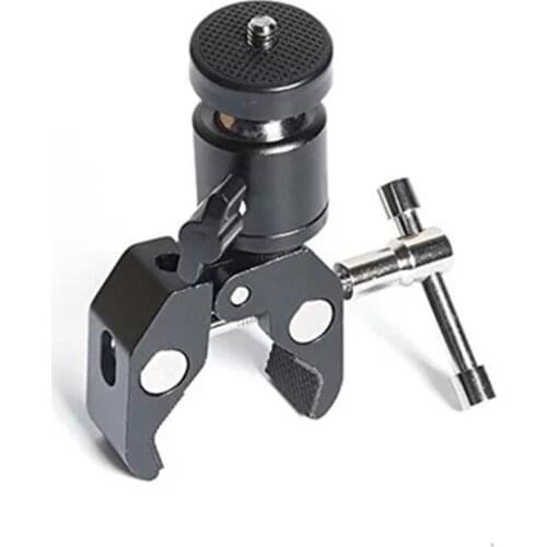 Clamp Mount Magic Arm w/1/4" Screw Ball Head for Camera Monitor