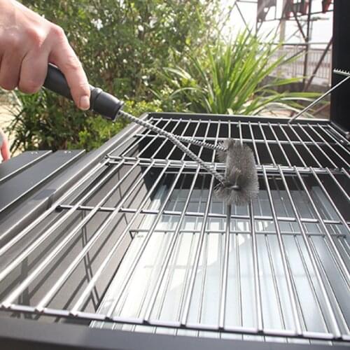 Kitchen Accessories BBQ Grill Barbecue Kit Cleaning Brush Stainless Steel Cooking Tools Barbecue Gadgets Accessories Brushes