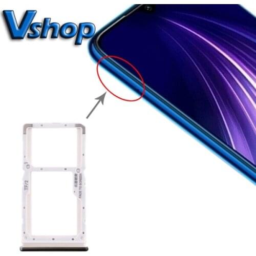 For Redmi Note 8 Pro SIM Card Tray + SIM Card Tray/Micro SD Card Tray for Xiaomi Redmi Note 8 Pro SIM Card Tray Replacement Part