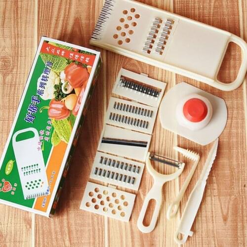 Multi-functional Vegetable Fruits Cutter Tool Masher ricer Vegetable slicer Peeler Cutter Kitchen Tools Carrot Shredder Grater