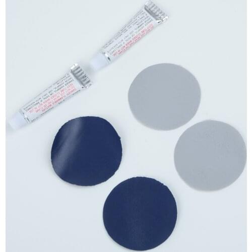 4pcs Patches PVC Inflating Air Bed Boat Sofa Repair Perfect Seal Patches 2 Glues Kit For Air Mattress Self-inflating Mat Repair