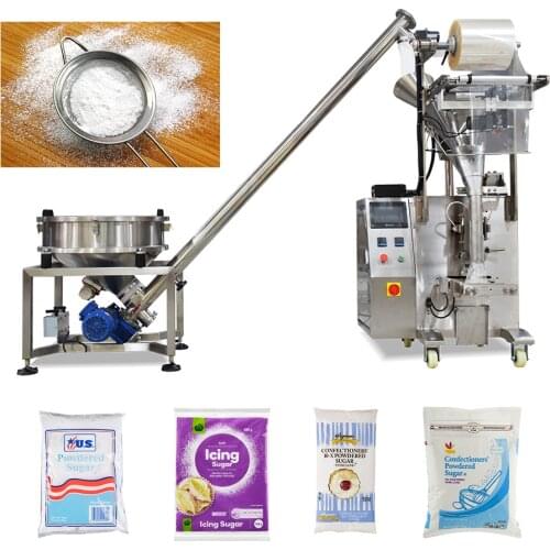 Low Cost Full Automatic Sugar Powder Type Vertical Form Fill Seal Machine With Auger Lifter