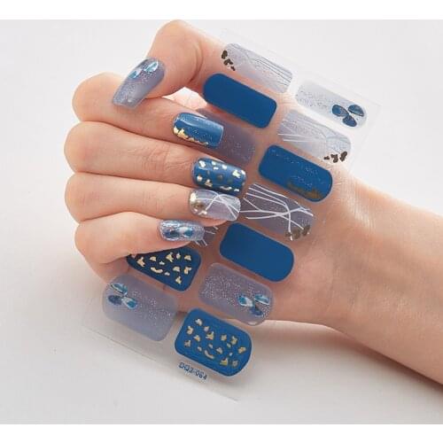 Patterned Nails With Creative Nail Polish Nail Polish Stickers Temporary Tattoos Kids Nails Art Decoration Nail Strips Shiny