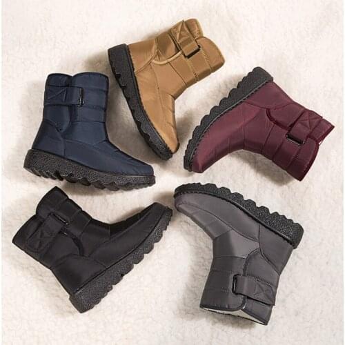 New Cotton shoes, Snow boots, womens High Tube Waterproof womens boots, cross-border high-top non-slip womens Boots