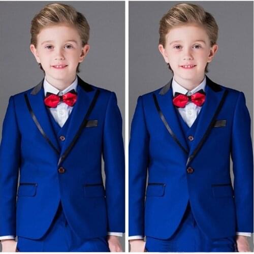 New wedding suits for Boys' Suit shawl lapel boys mens suits two piece Boys Formal Wear slim fit two button jacket+pants+tie