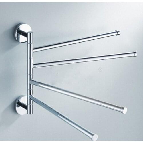 Bathroom Hardware Stainless Steel Towel Rack Rotating Activity Towel Bar Towel Rack Bathroom Accessories